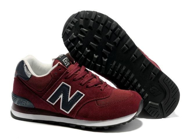 new balance 574 bordeaux et bleu marine